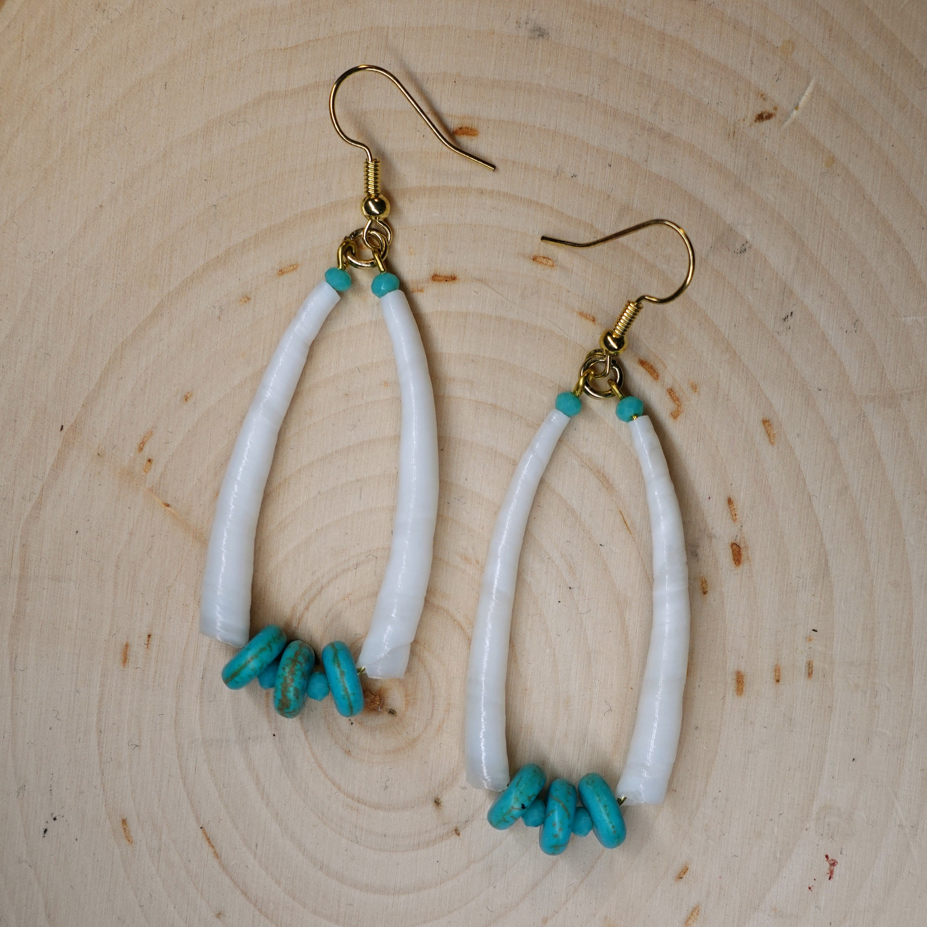 Double Dentalium Earrings