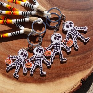 Handmade Iyuslog Ikhan - Spooky Szn Key Chain - Skelly Trick or Treater